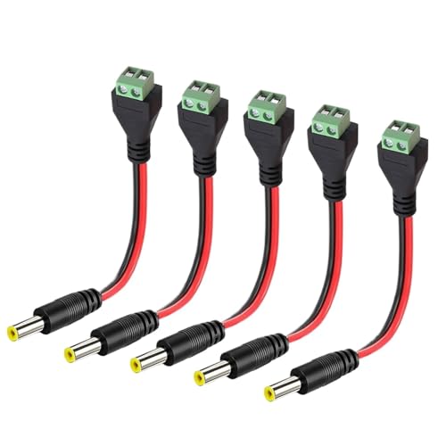 Câble d'alimentation CC 5,5 mm x 2,1 mm rallonge connecteur bornier à vis