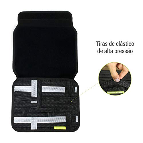Organizador Elástico Universal para Transporte na Bolsa, Mala, Mochila, Estojo de Maquiagem e Guarde