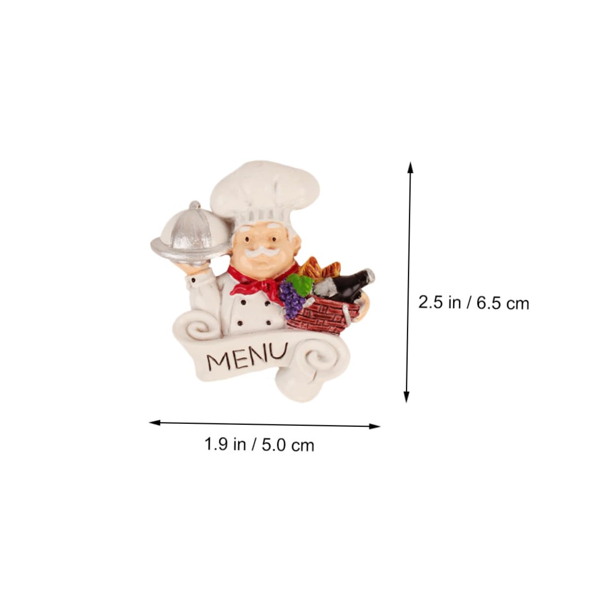 4-Piece Resin Cutting Board Fridge Magnets - Kitchen Decor Dishwasher Safe Accessories