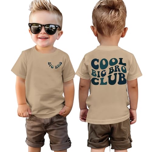 T-shirt d'été anti irritation manches courtes pour bébé garçon et grand frère