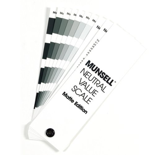 Pantone Munsell Neutral Value Scale - Matte Finish | Gray Scale Values in Quarter Step Intervals | M50135