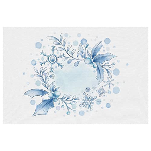 Set de table flocon de neige antidérapant et résistant à la chaleur x6 - 2