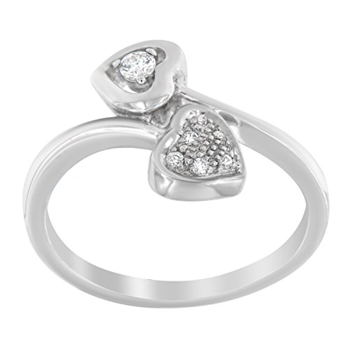 Original Classics 10K White Gold Round Cut Diamond Ring (0.10 Cttw, H-I Color, I1-I2 Clarity) - Size 6