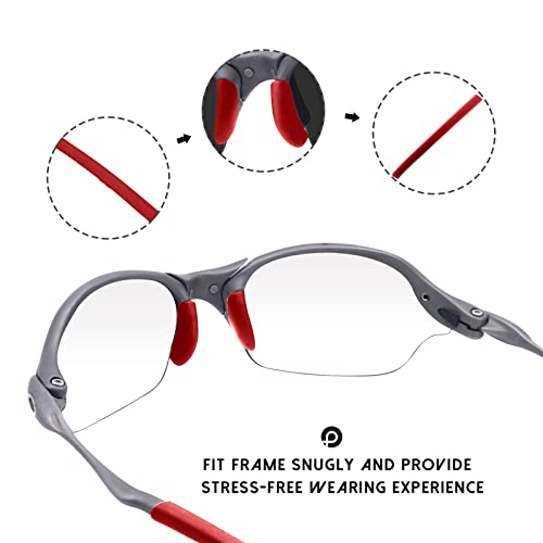 Image of Replacement Rubber Kits Nose Pieces & Earsocks for Oakley Romeo 2 - Red