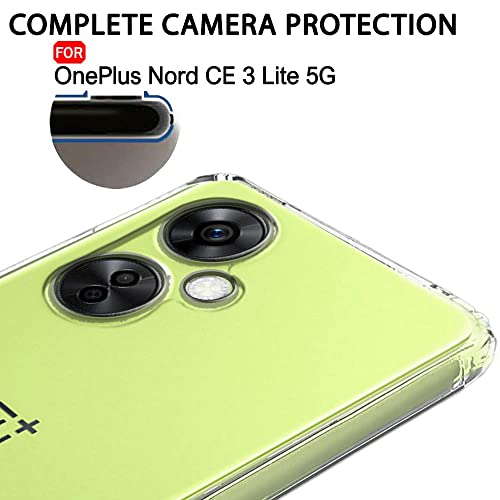 Image of JANAK RAJ 2mm Anti-Skid Dust Plug - Crystal Clear Transparent Back Case Cover Compatible with OnePlus Nord CE 3 Lite / 1+ CE3 Lite /Oppo K11x 5G | Camera Protection Ultra Slim Anti-Slip Grip - Clear