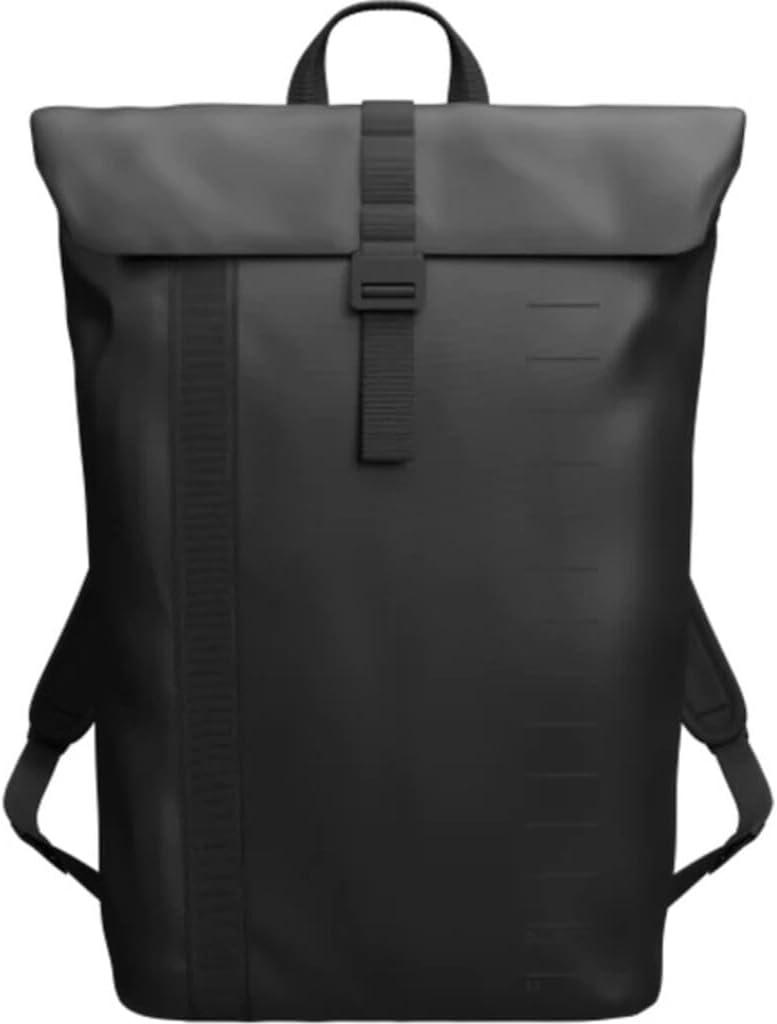 Db Journey Essential Backpack - Travel Backpack with Laptop Compartment for Work, and Gym, Lightweight, Roller Bag Attachment, 12L - Black Out