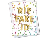 The Cardtel Funny 21st Birthday Card for Him or Her, Turning 21 Gifts for Men, Women, RIP Fake ID Card for Best Friend (RIP Fake ID)