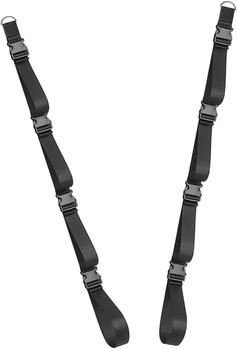 PRETYZOOM Adjustable 2pcs Garage Wall Strap for Storage, Multi-use Wall Mounted Hanging Organizer Straps for Garage and Camping Storage