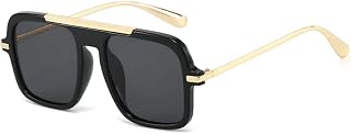 Damen Sonnenbrille Mode Uv400 Retro Trending Leopard Gradient Männer Schwarzgrau Ei…