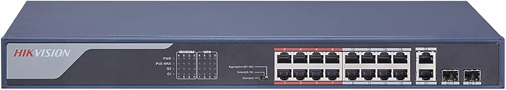 Hikvision DS-3E0318P-E(B) 16 Port Fast Ethernet Unmanaged POE Switch: Buy Online at Best Price in Egypt - Souq is now Amazon.eg