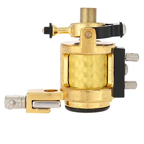 Salmue Aluminum Rotary Motor Tattoo Machine, Tattoo Machine Secant Tattoo Equipment, Adjustable Stop Direct Drive Professional Pistol Tattoo(Gold) #TOP28