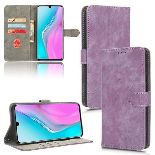 Rfvzubemok Kompatibel mit BLU View 3 B140DL Hülle,Kompatibel mit BLU View 3 B140DL Flip Magnetverschluss Brieftaschenhülle Purple