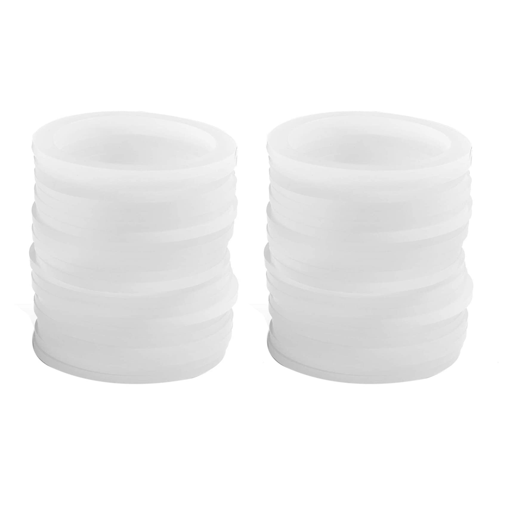 Hndhbfgrt Silicone Sealing Rings Gasket for Leak Proof Jar Lids (48 Pack, Regular Mouth)