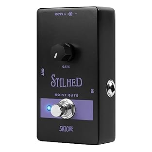 The Satone Stilhed Noise Gate with its one simple control allows the sound of your signal to be muted below a certain level of attack – dismissing background noise, hiss and hum If you're playing with high gain amp and pedal combinations, the Satone ...