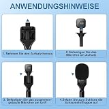 DJI Mic Mini ręczny adapter mikrofonowy z ochroną anty-pop, uchwyt do wywiadów bezprzewodowych, mikrofon Lavalier do Osmo Pocket 3/Hollyland Lark M1/Synco Boya