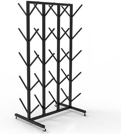 Multipurpose Commercial Display Rack for Boxing Gloves & Hand Targets - Space-Saving Fitness Equipment Organizer with Double-Sided Hooks for Home Gym & Studio Use