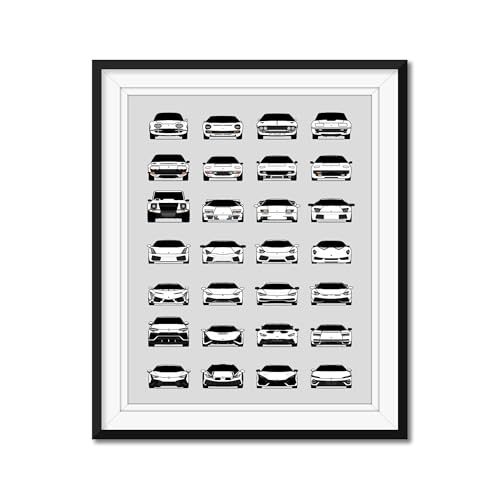 CUSTOMIZABLE COLOR: Custom Car Posters Handmade Poster compatible with Lamborghini