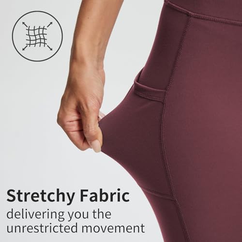 Image of baleaf Women's 8 inch / 5 inch / 3 inch Biker Shorts High Waist Yoga Workout Gym Running Volleyball Spandex Shorts with Pockets