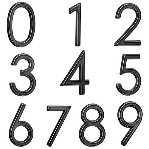 Numéros de porte de 0 à 9 autocollants pour corriger une adresse invisible sur boîte aux lettres