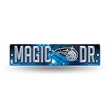 Rico Industries NBA Basketball Orlando Magic Plastic 4" x 16" Street Sign