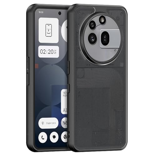 Hinnwer Nothing Phone (3a) Pro ケース 用, 半透明 マット 保護ケース 米軍MIL規格 スマホカバー PC+柔軟なTPU素材 薄型 スマートフォン ケース 耐衝撃 指紋防止 滑り止め 耐久性 カバー 黄ばみなし レンズ保護
