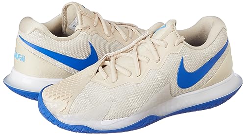 Tênis Nike Zoom Vapor Cage 4 RAFA Masculino Bege e Azul (BR, Adulto, Numérico, 39)