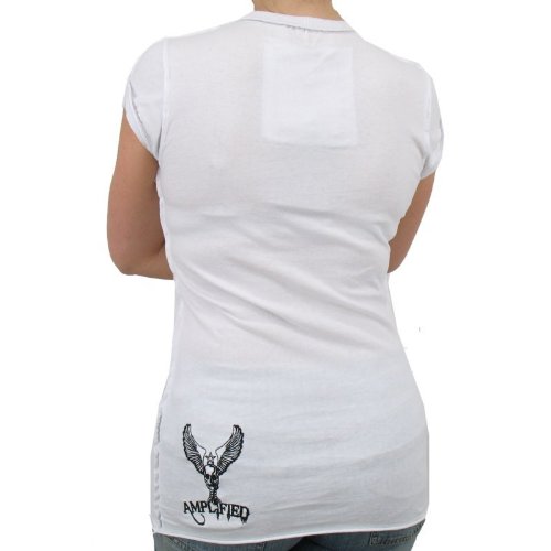 the Clash - Amplified Take 5th Band Girlie Shirt white