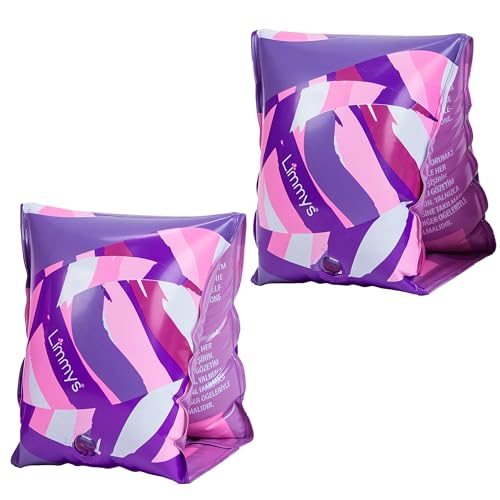 Limmys Premium Kids Arm Bands for Swimming, Safe & Comfy Armbands for Toddlers and Children Aged 1-6 Years, Soft