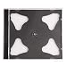 AcePlus CD Jewel Case Black Double Assembled 25 Pieces