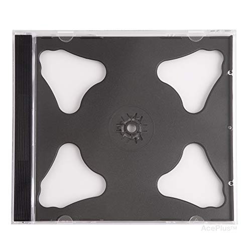 AcePlus CD case Black Double Assemble 10 Pieces