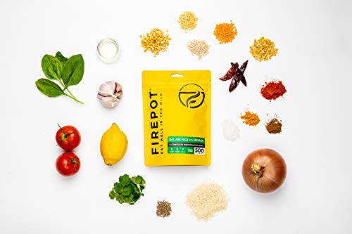 FIREPOT Dal and Rice with Spinach (Extra Large) - Healthy VEGAN Dehydrated Expedition Food - Image 2