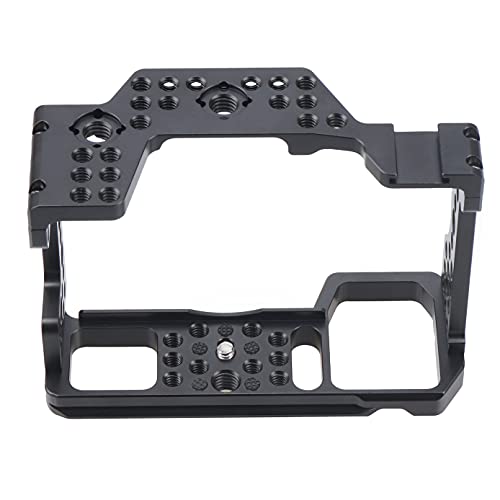Image of FocusFoto Camera Cage Video Filmmaking Stabilizer Rig Aluminium Alloy Extension Frame with Cold Shoe and 1 /4 inch 3 /8 inch Screw Mouting for Sony A9 / A7RIII / A7III / A7RM3 / A7M3 / A7R3 Camera