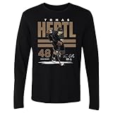 500 LEVEL Tomas Hertl Long Sleeve Shirt - Tomas Hertl Vegas Poster WHT (Black, X-Large)