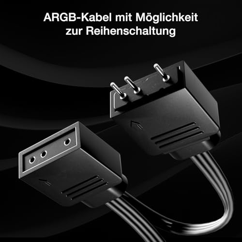 be quiet! Light Wings LX 120mm ARGB PWM Reverse Black PC Gehäuse Lüfter – Ansicht 6