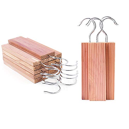 Preisvergleich Produktbild logei® 6St Mottenschutz aus Zedernhölzer zum Aufhängen, Geriffelt, Mottenschutz, Mottenstop