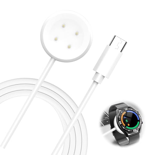 �X�}�[�g�E�H�b�`�[�d�� Google Watch 2��p �z���C�g �S��1m Type-C�ڑ� �}�O�l�b�g�� 4�s�������ړ_ PVC �P�[�u�� ���苋�d �����^�ѕ֗� ����[�d�p (Type-c)
