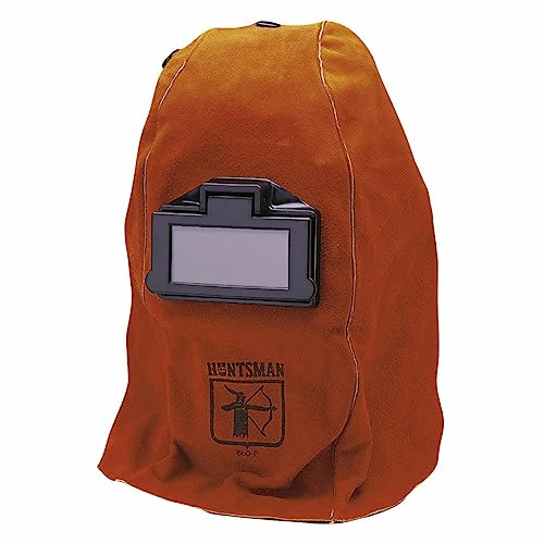 Image of Jackson Safety 860P Lightweight, Leather Welding Helmet, 2 inch x 4.25 inch Lift Front, Red-Brown, Universal Size (Pack of 4), 14531