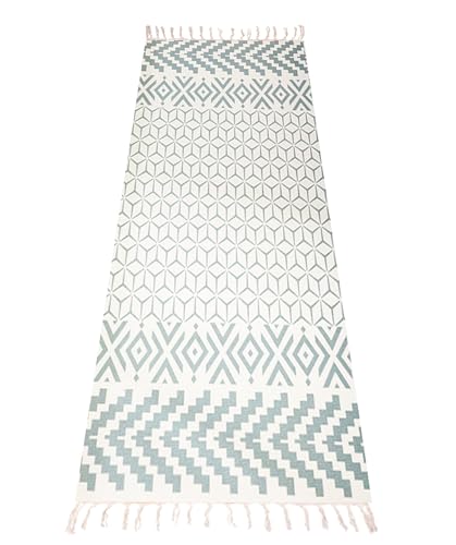 Cifupy Handmade Organic Yoga Mat made with Organic Cotton Yoga Mat - Non Slip Hand-Woven Foldable Yoga Rug Provides Excellent Comfort