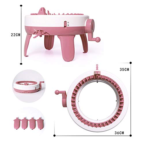 Image of Umootek SENTRO 40 Needles Knitting Machine with Electric Adapter, Knitting Board Rotating Double Loom,Smart Weaving Loom Round Knitting Machines, Weaving Loom Machine Kit for Automatic Knit