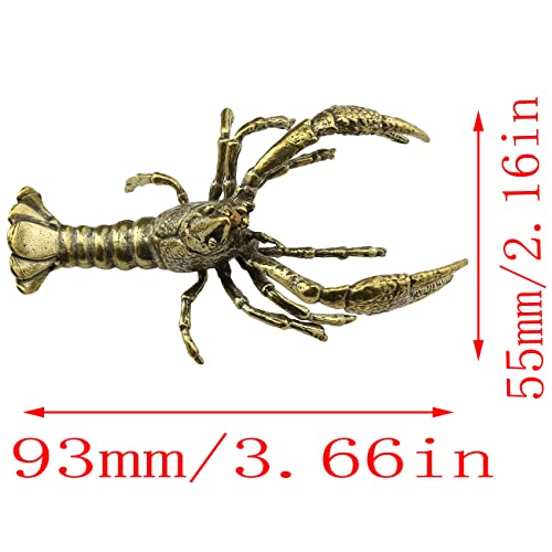 Lobster Figurine Lq Industrial Bass Lobster Ornament Sculpture Feng Shui Statue Wealth Good Luck Sculpture Archaize Artware Chinese Tea Pet Article Decoration #TOP1