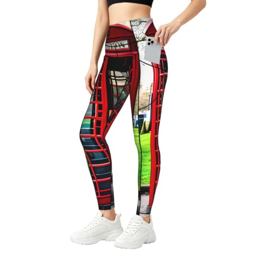 Leggings de cabina británica para mujer ideales para ir al gimnasio o pasear