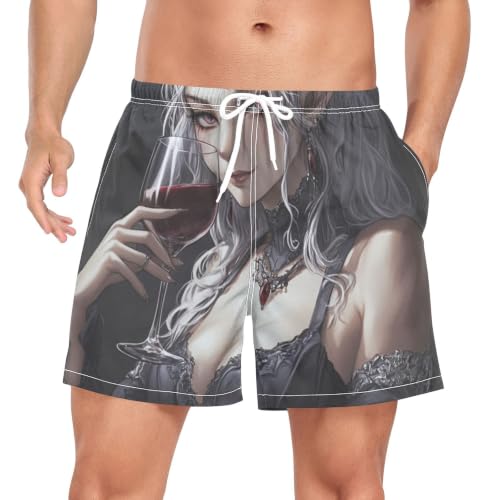 Bañador de secado rápido elfo anime malvado traje de baño hombre