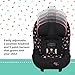Disney Baby Ellaris 3-in-1 Convertible Car Seat, Slim Fit Design, Rear & Forward-Facing, 5-Position Headrest, 3-Across Fit, Travel-Friendly with Machine-Washable Seat Pad, Minnie Charm