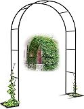 [Fácil de instalar y desmontar] El arco de jardín de hierro es desmontable y se puede instalar libremente, lo cual es muy conveniente de instalar.Es su herramienta ideal de soporte de flores de jardín, lo que le permite ensamblar y mostrar rápidamente sus rosas de escalada u otras plantas.