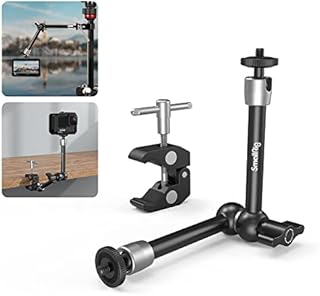 SMALLRIG Magic Arm, 10-calowe magiczne ramię z Super Clamp Duży zacisk szczypiec do monitora LED Light - KBUM2732