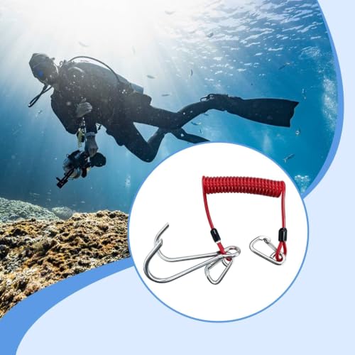 Gancho de arrecife doble inoxidable extensible para corriente 2