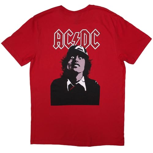 T-shirt AC/DC noir taille M vêtement rock Lock Up Your Daughters vintage