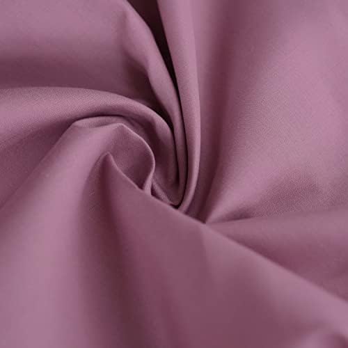 Plain Solid Dyed Polycotton Pre Shrunk Fabric Material Linings Dress Making Crafts Home Décor Table Cloth Sheeting Quilting | 60+ Colours | 45 - 112 cm Wide (Sold by The Metre, White)
