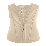 WAZHAKU Corsage Damen Elastischer Waist Trainer Corset mit weichen Stahlstäben Bauchgurt nach Geburt Korsage Damen Korsett bauchweg postpartum belly wrap Unterbrust Korsett