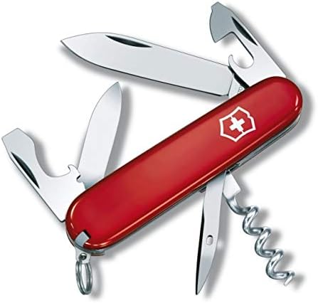 Victorinox Taschenmesser Spartan (12 Funktionen, Klinge, Korkenzieher, Dosenöffner, Kapselheber, Pinzette)